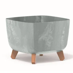 Donica ogrodowa kwadratowa Gracia Square Beton 29 x 29 x 22