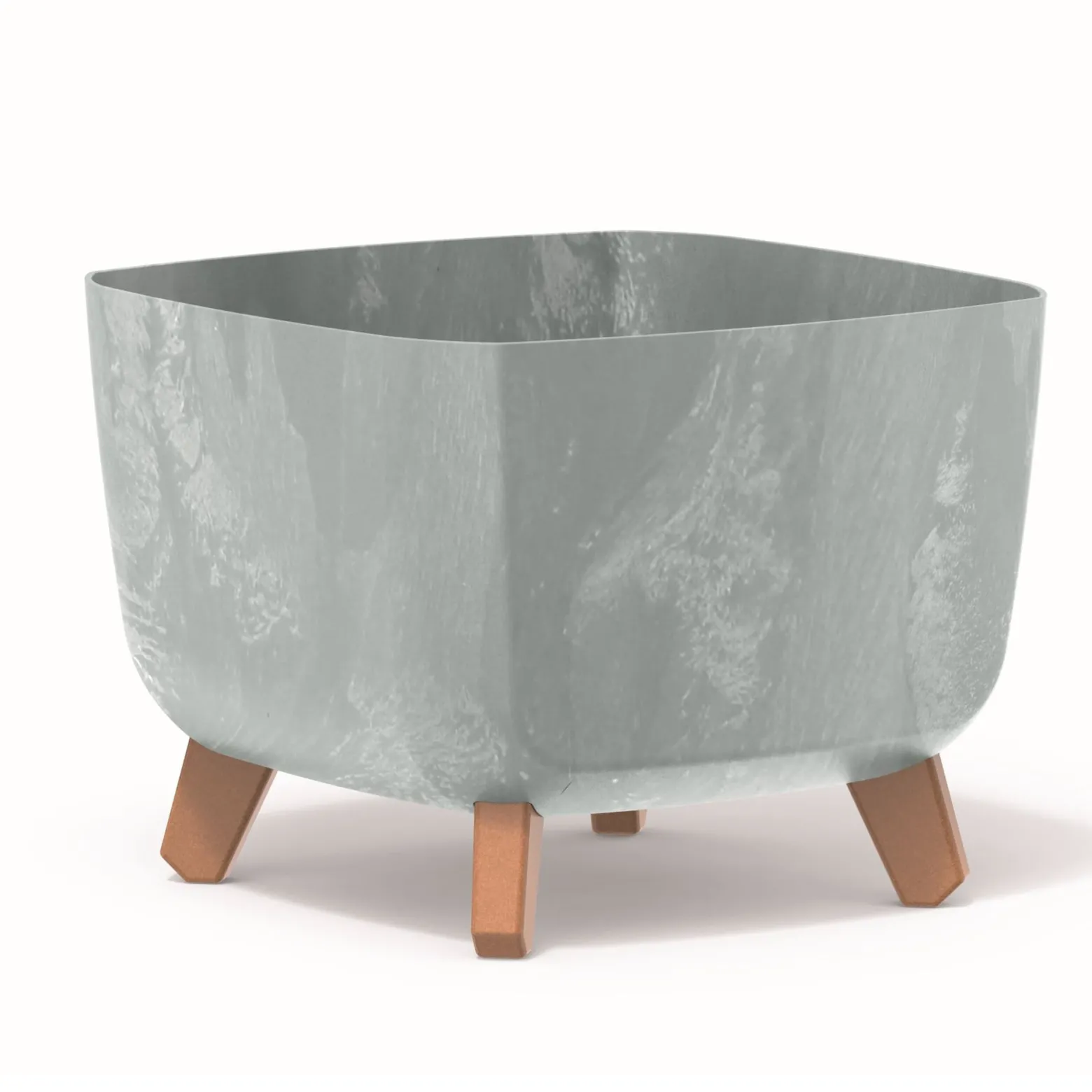 Donica ogrodowa kwadratowa Gracia Square Beton 29 x 29 x 22