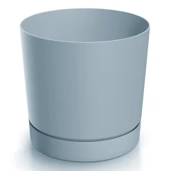 Donica ogrodowa Tubo P 23,9 cm jasnoszara PROSPERPLAST