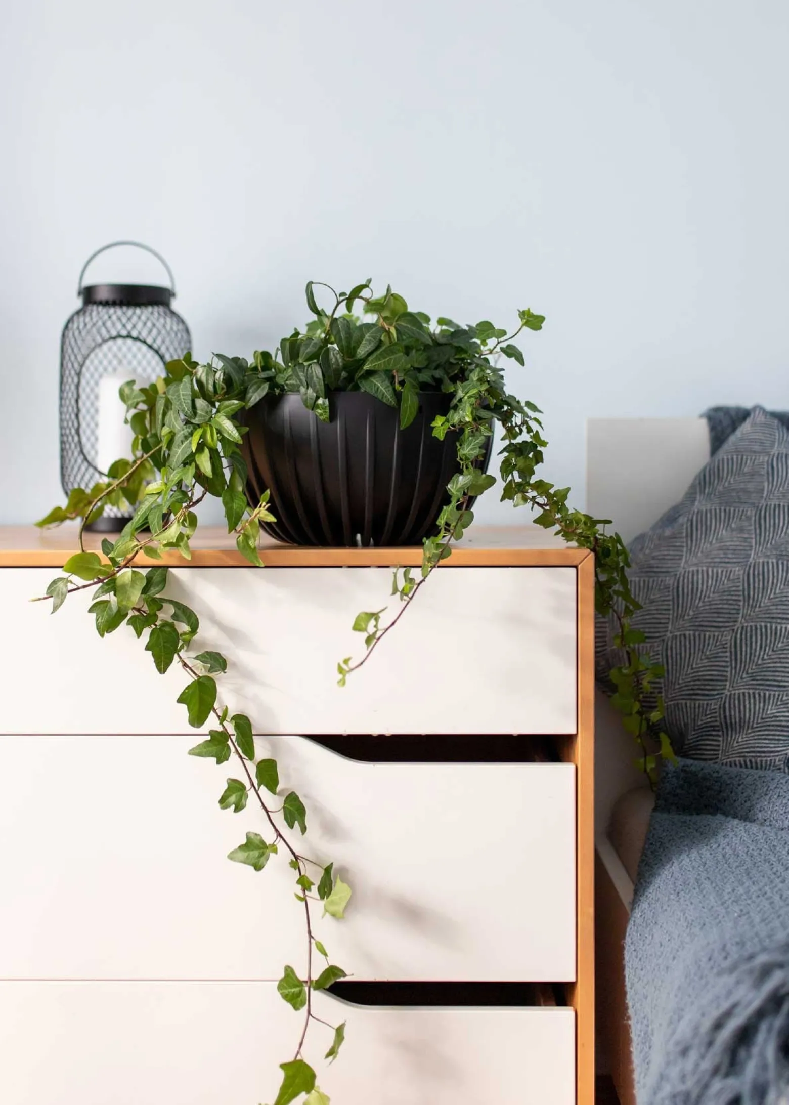 Donica Okrągła Stripped ECO z Recyklingu - Szary 30cm