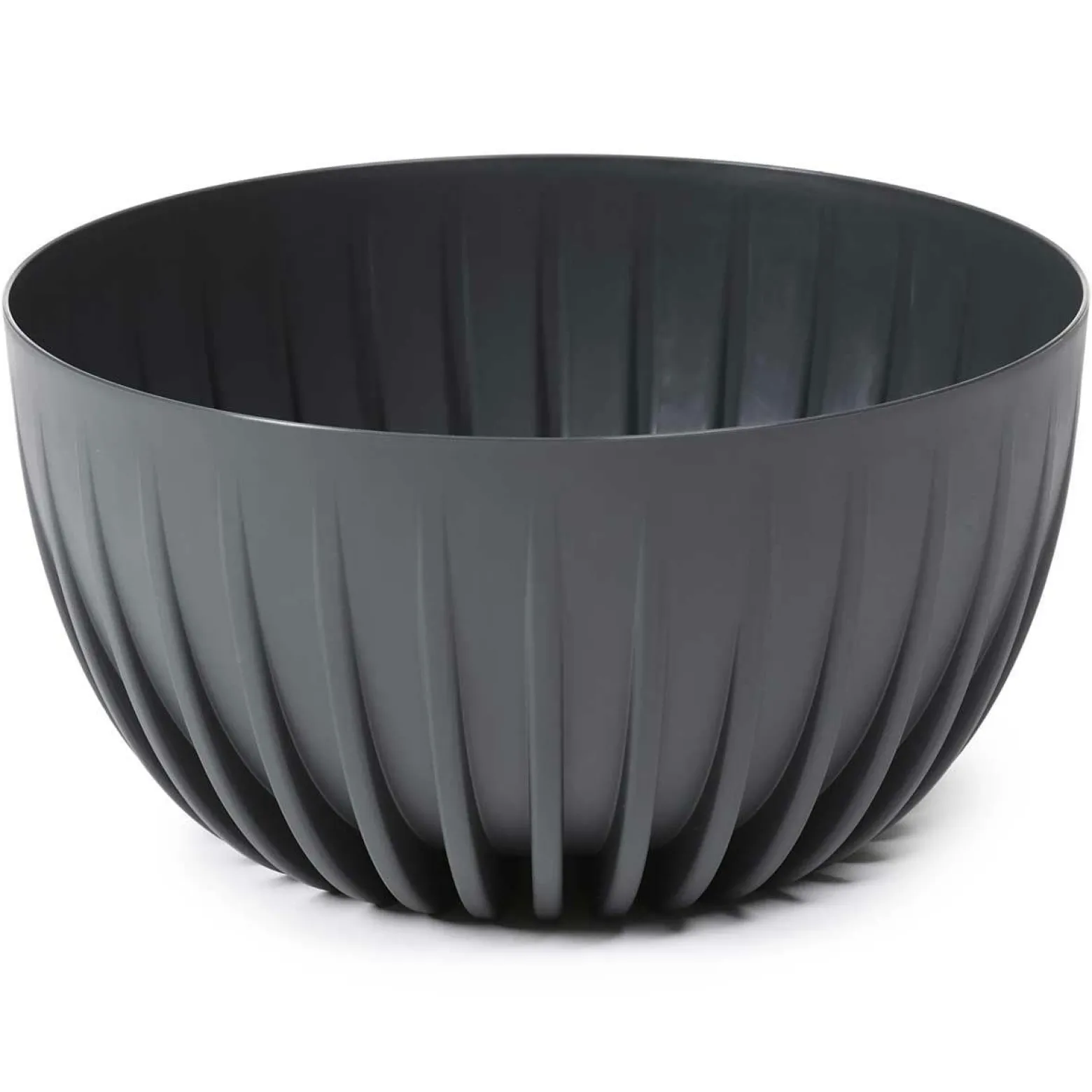 Donica Okrągła Stripped ECO z Recyklingu - Szary 30cm