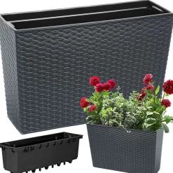 Donica Prosperplast Rato Case antracyt 58x18x50 44L
