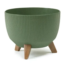 Donica Rosa linea ECO wood zielona 24,3x20 cm