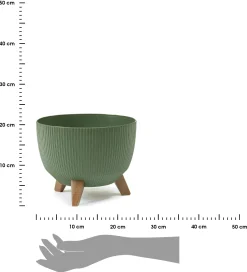 Donica Rosa linea ECO wood zielona 24,3x20 cm
