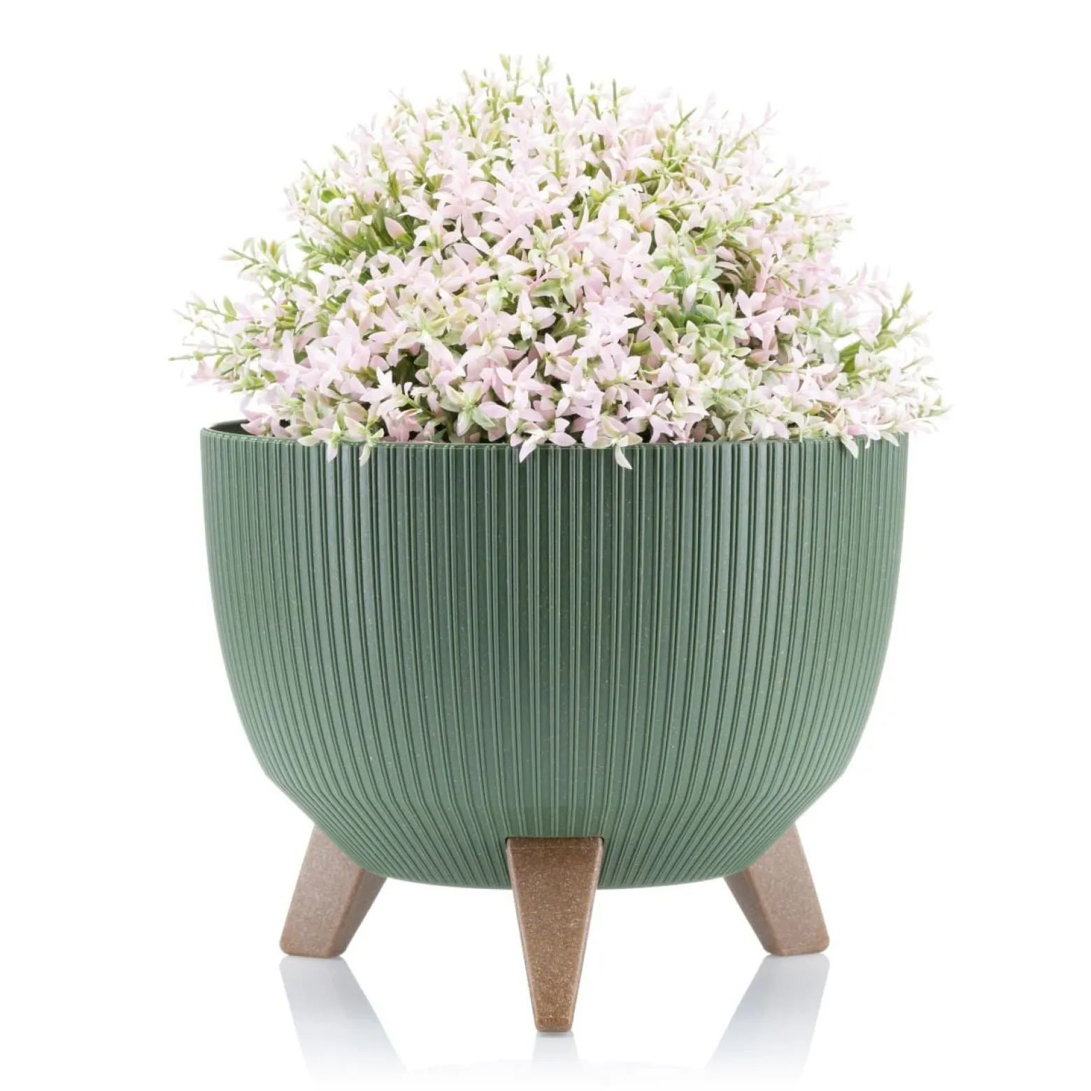 Donica Rosa linea ECO wood zielona 24,3x20 cm