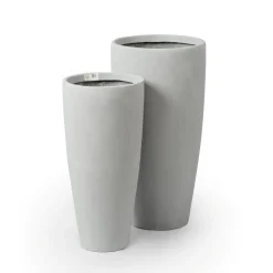 Donica Z Włókna Szklanego D282C Szary beton Z wkładem 10 l