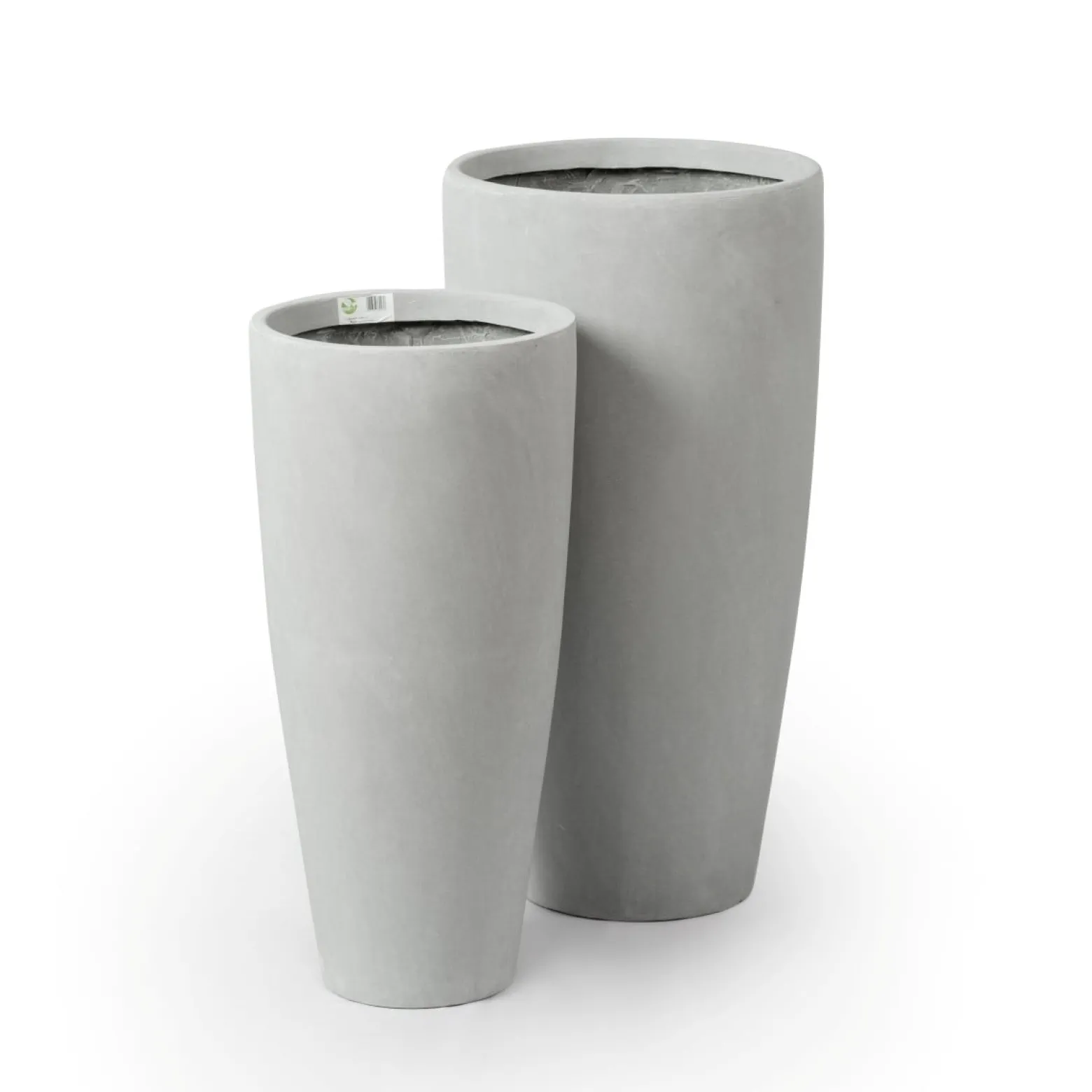 Donica Z Włókna Szklanego D282C Szary beton Z wkładem 10 l