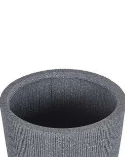 Doniczka donica okrągła 48x44 szara prążki