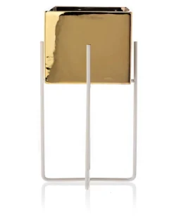 Doniczka Mizu Gold White 23 cm