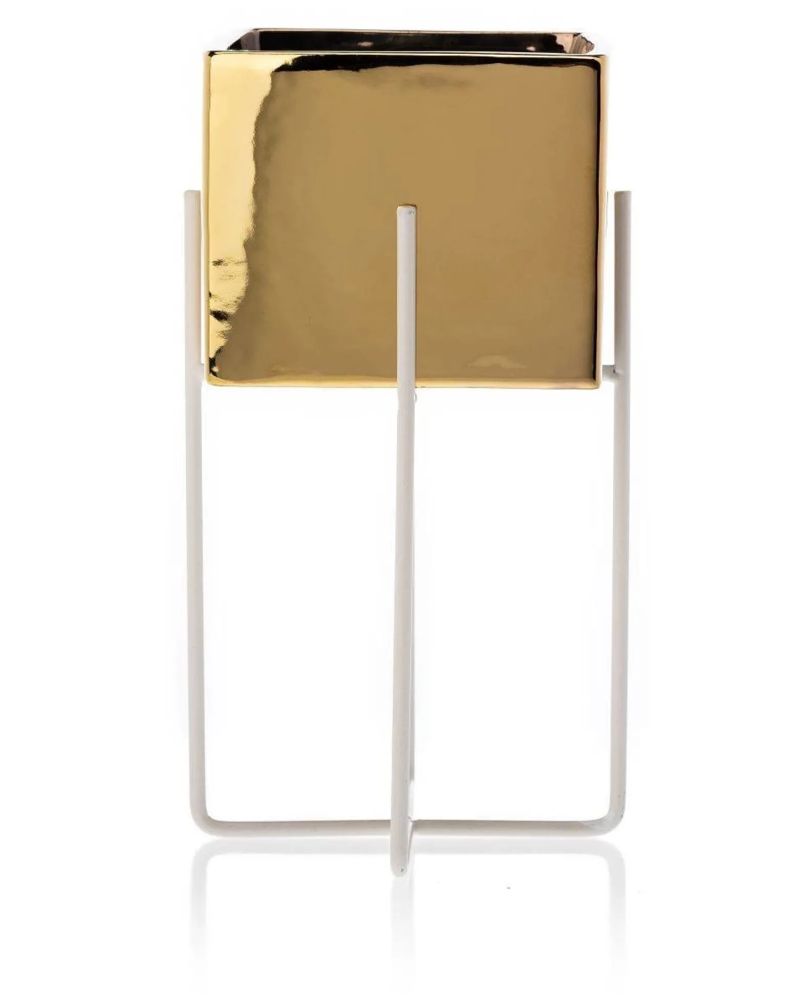 Doniczka Mizu Gold White 23 cm