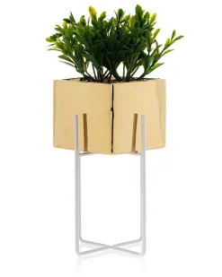 Doniczka Mizu Gold White 23 cm
