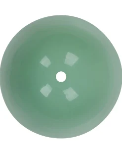 Doniczka na stojaku 31 cm metalowa zielona