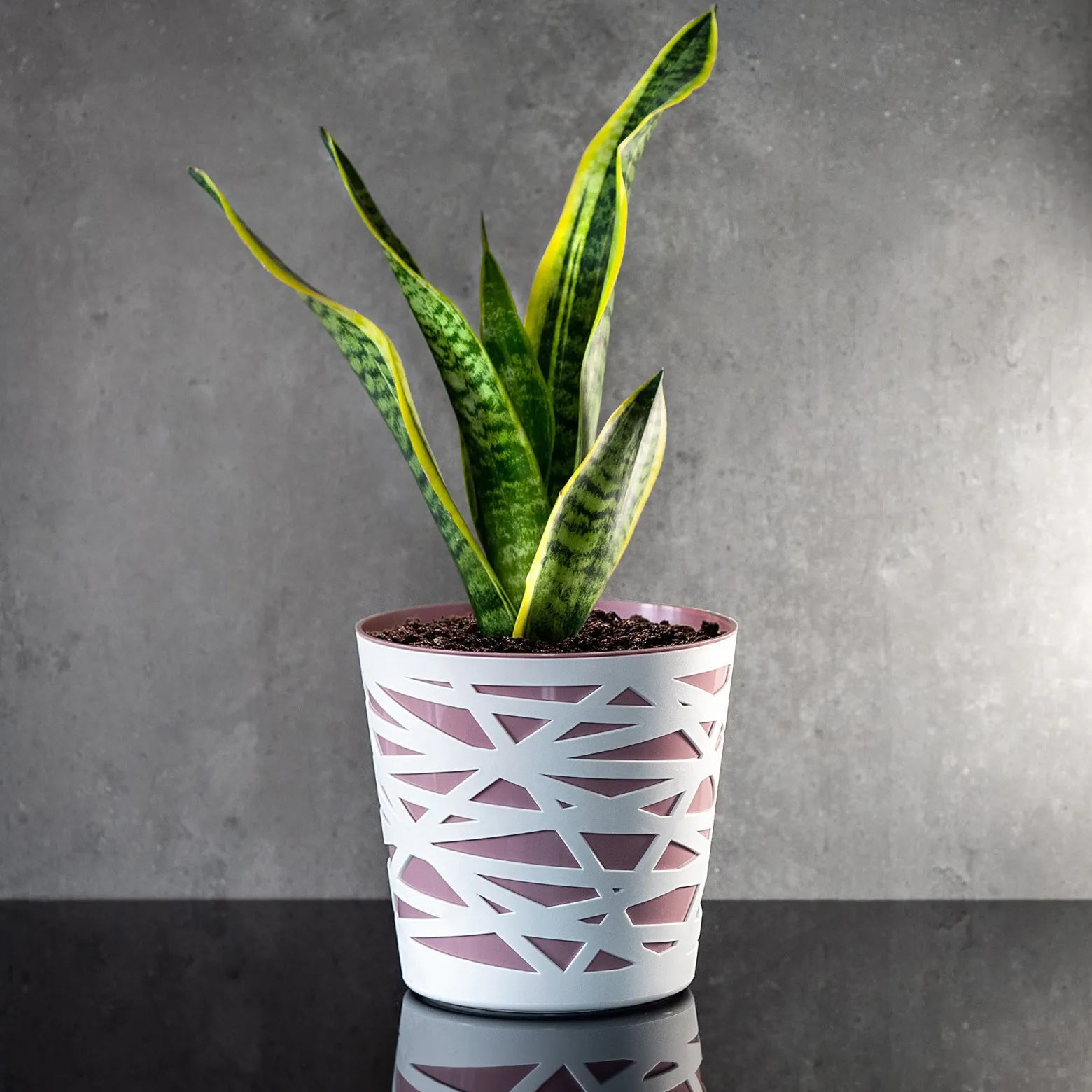 Doniczka Osłonka Wkład Donica Kolory Różowa 19cm