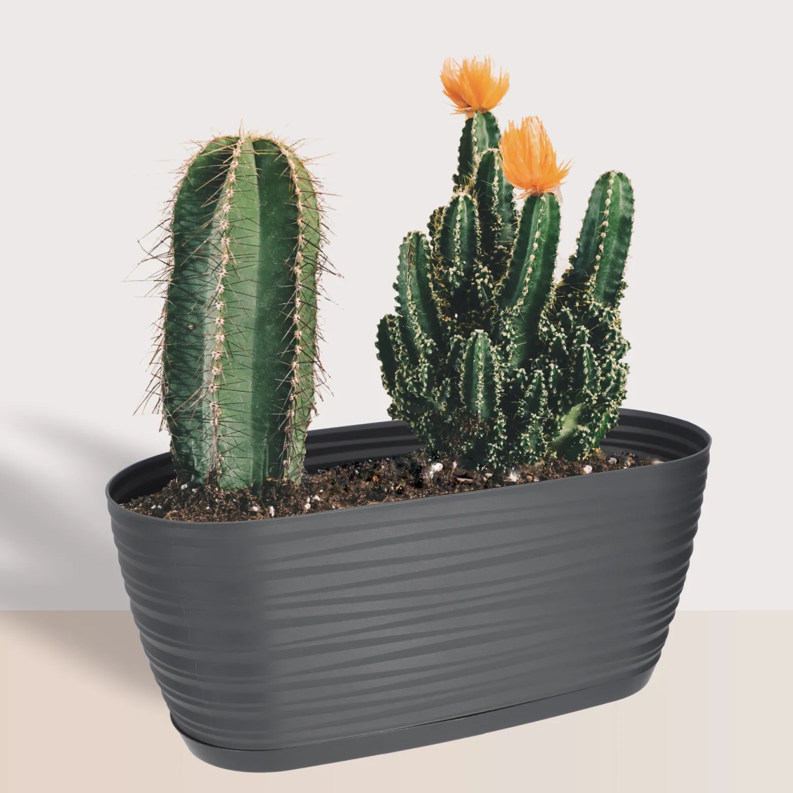 Doniczka Osłonka z Podstawką Donica Kolory 27cm