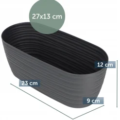 Doniczka Osłonka z Podstawką Donica Kolory 27cm