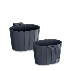 Doniczka balkonowa Prosperplast Boardee antracyt 2,2l