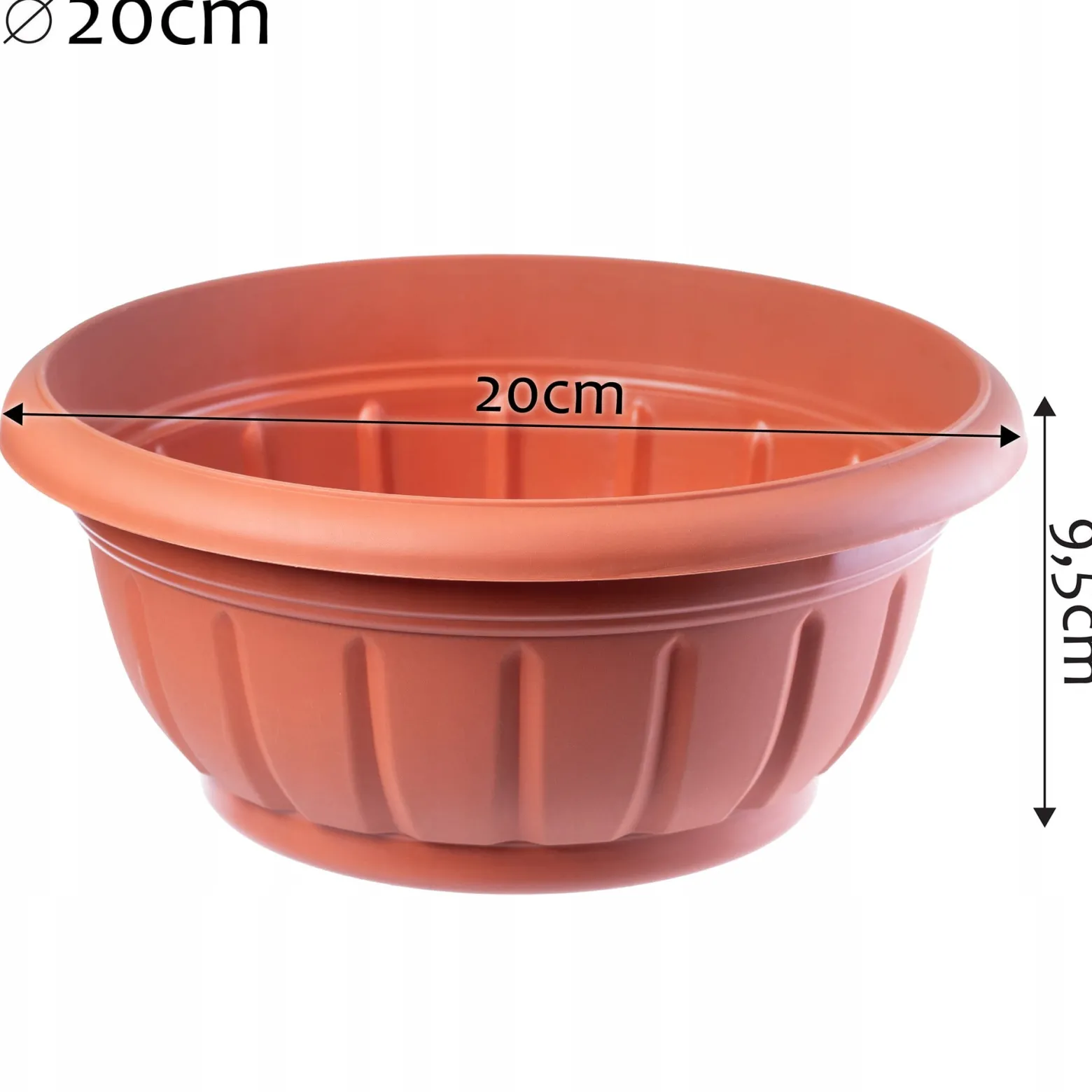 Doniczka Donica Misa Ogrodowa Terakota 20cm 2szt