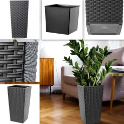 Doniczka Donica z Wkładem Rozmiary 19 cm Kolory