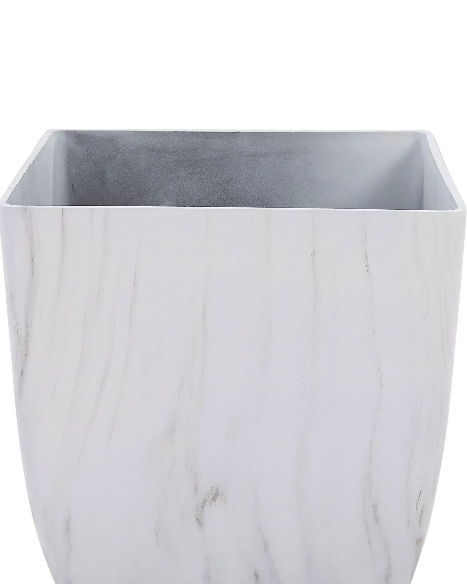 Doniczka kwadratowa 28 cm efekt marmuru