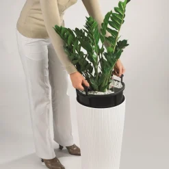 Doniczka Lechuza Do Domu Na Taras Cilindro Color 32 piaskowy brąz