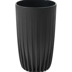 Doniczka MIRA ECO recycled wysoka 250 - czarny LA984-04 Lamela