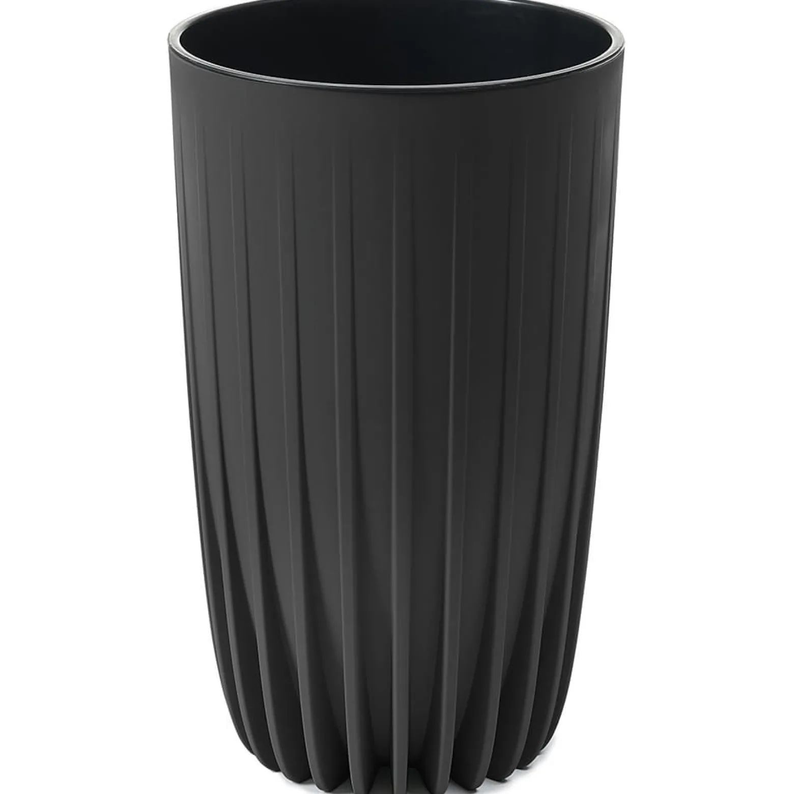 Doniczka MIRA ECO recycled wysoka 250 - czarny LA984-04 Lamela