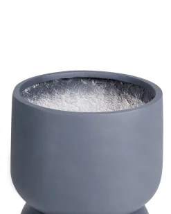 Doniczka ogrodowa efekt cementu szara