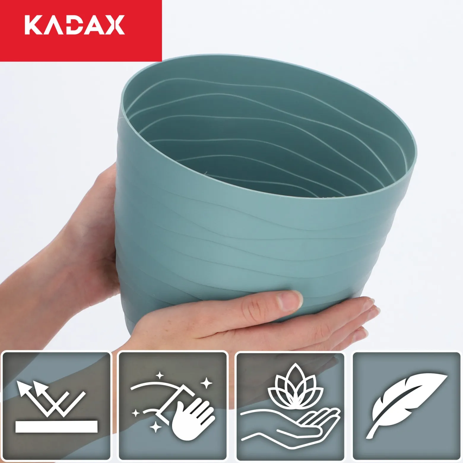 Doniczka Osłonka Donica Na Kwiaty 19cm Kolory