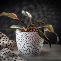 Doniczka Osłonka Okrągła Na Kwiaty Różowa 13cm