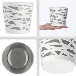 Doniczka Osłonka Wkład Donica Kolory Szara 13cm