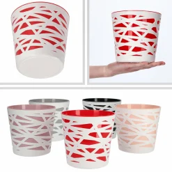 Doniczka Osłonka Wkład Donica Kolory Czerwona 15cm