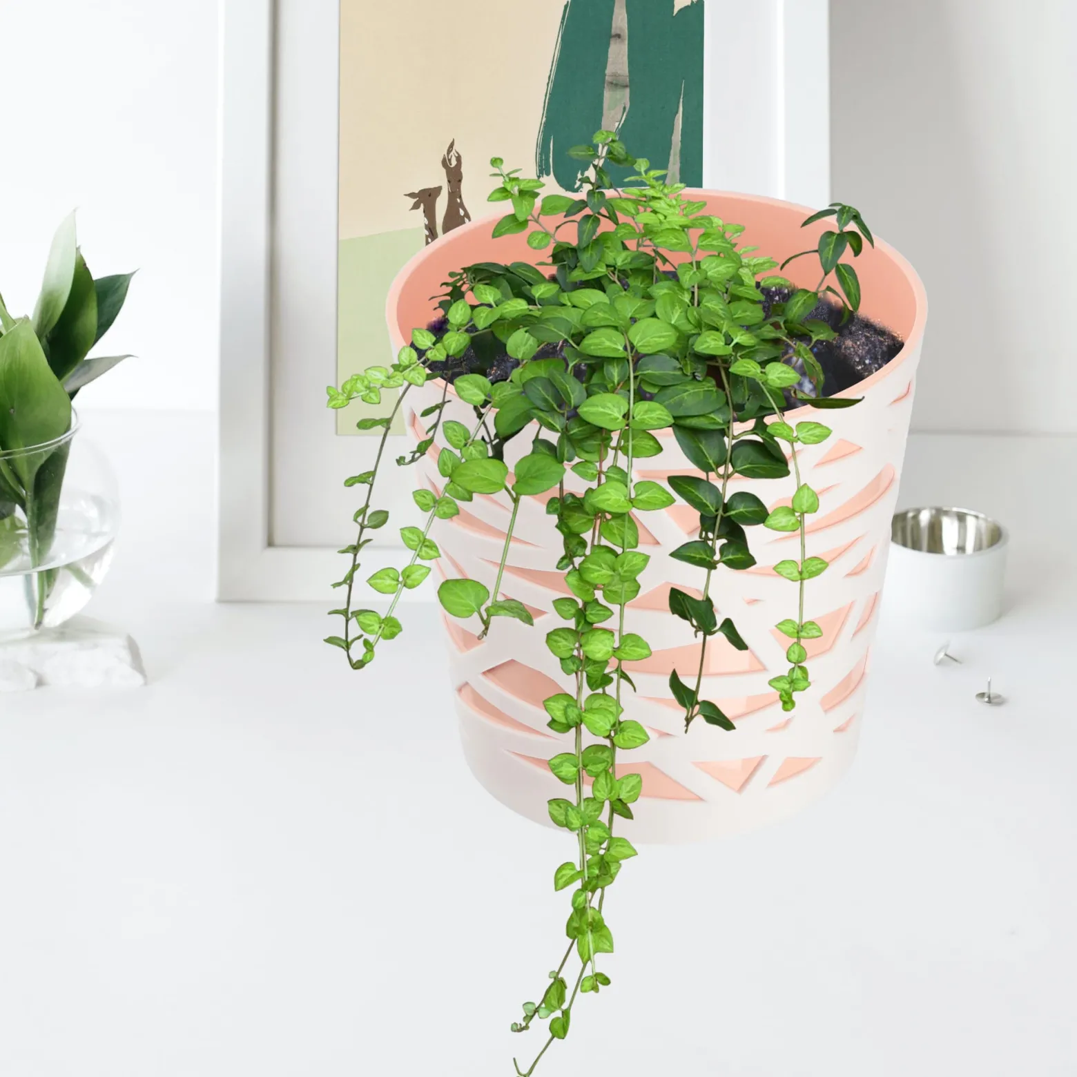 Doniczka Osłonka Wkład Donica Kolory Beż 17cm