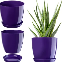 Doniczka Osłonka z Podstawką Donica 12cm Kolory