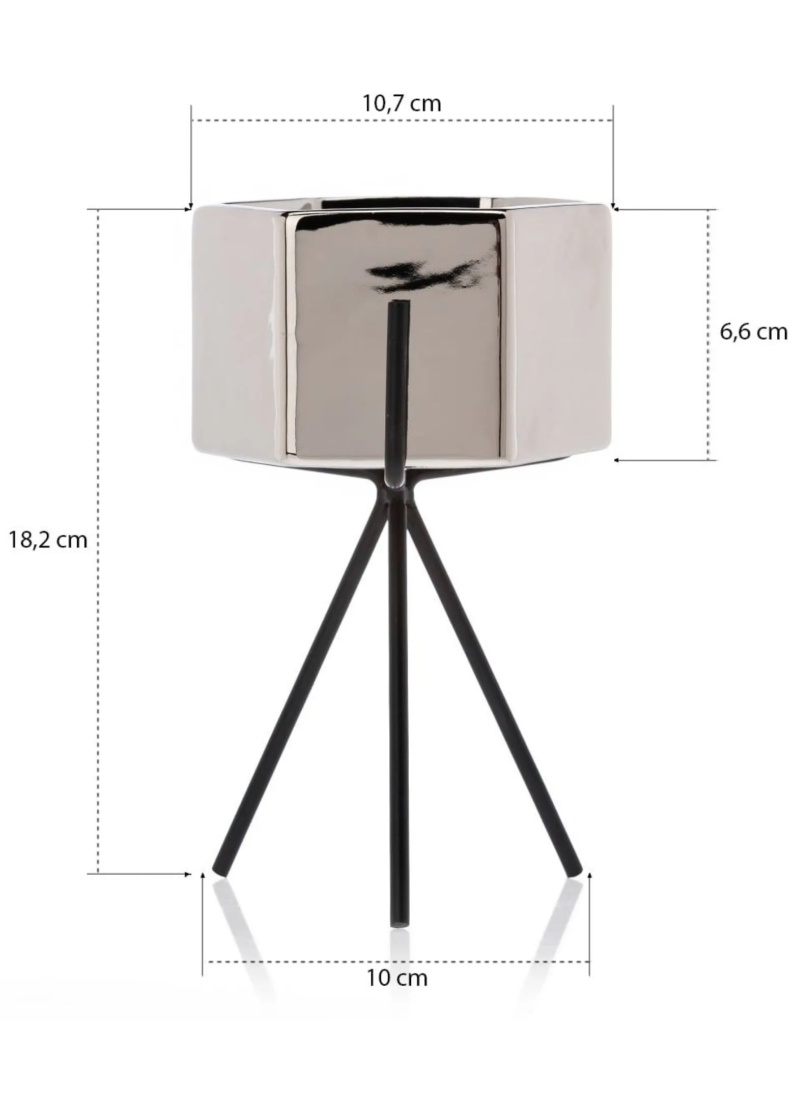 Doniczka Sashi Silver 18,5 cm