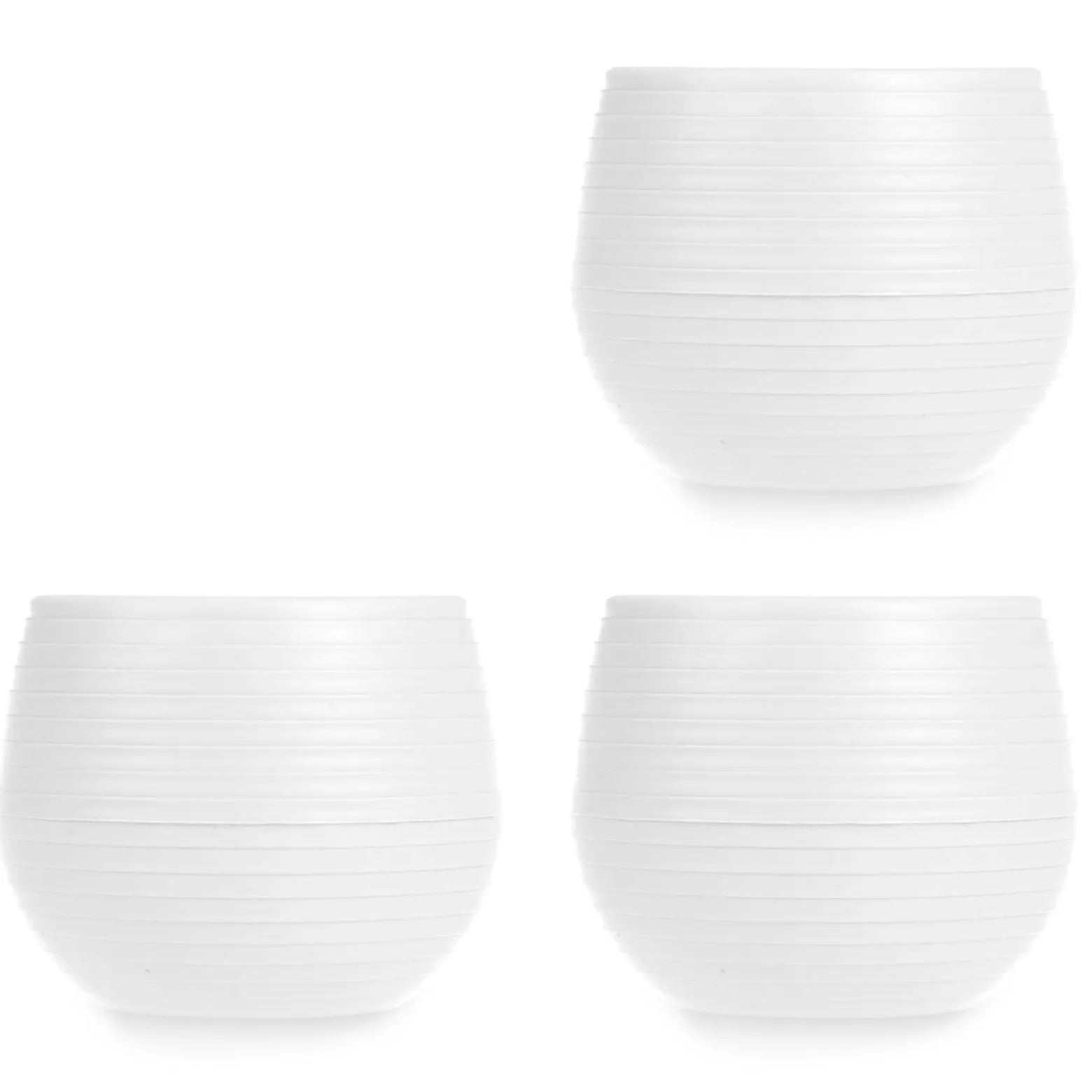 Doniczki samonawadniające, plastikowe, 3 sztuki, Ø 6 cm