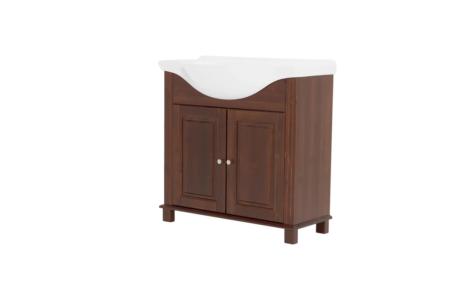 Drewniana szafka pod umywalkę 85cm Retro