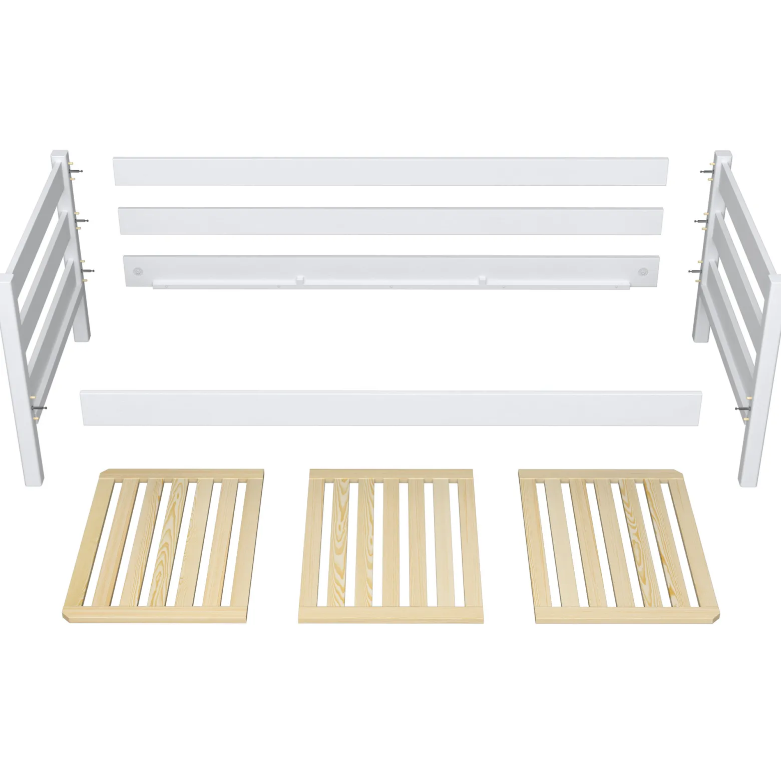 Drewniane łóżko sofa z szufladą N01