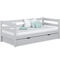 Drewniane łóżko sofa z szufladą N01