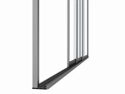 Drzwi przesuwne szklane Luxe 370x238cm antracytowe 4m