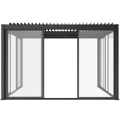 Drzwi przesuwne szklane Luxe 370x238cm antracytowe 4m