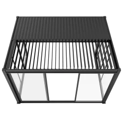 Drzwi przesuwne szklane Luxe 370x238cm antracytowe 4m