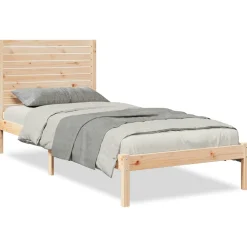 Dłuższe łóżko bez materaca 90x220 cm lite drewno