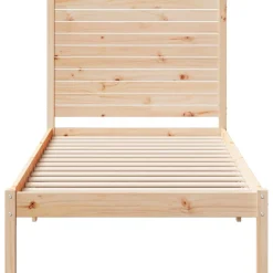 Dłuższe łóżko bez materaca 90x220 cm lite drewno