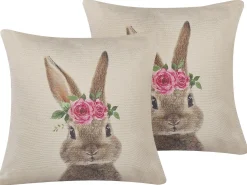 Dwie poduszki dekoracyjne szare 45 cm