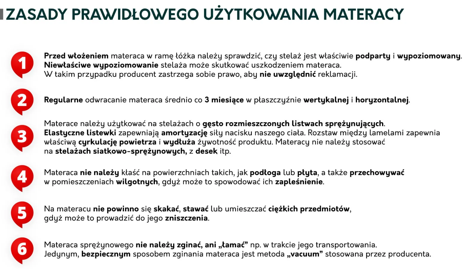 Dwustronny materac sprężynowy Gemini 18 cm