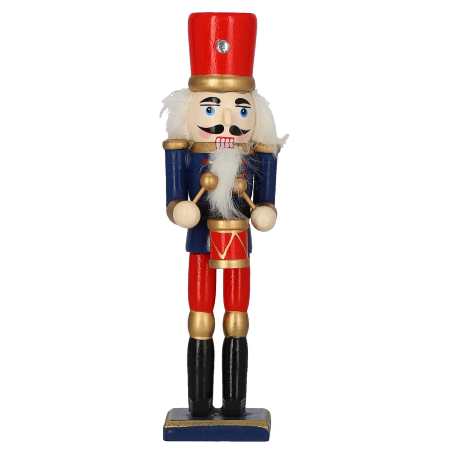 Dziadek do orzechów Luke 18 cm w czerwonej czapce