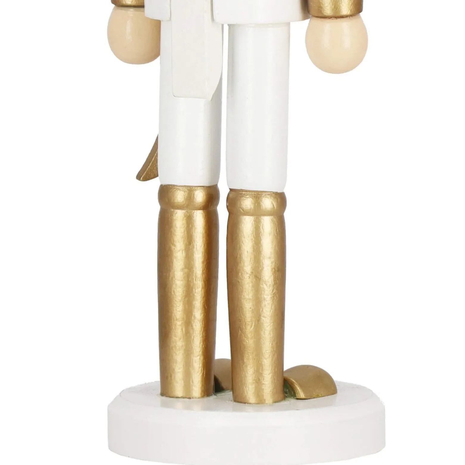 Dziadek do orzechów 30 cm drewniany żołnierzyk złoty figurka