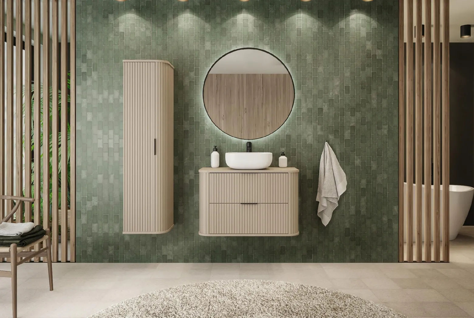 ELEGANCE Słupek łazienkowy 139 kaszmir