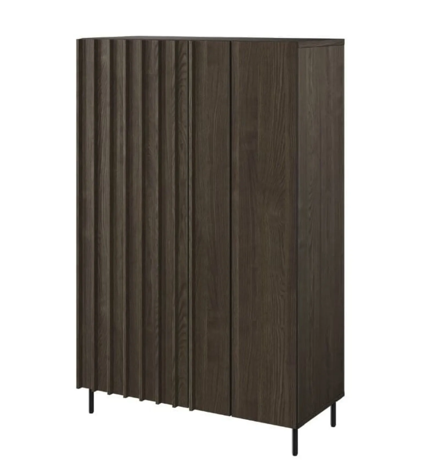 Elegancka dwudrzwiowa komoda w kolorze jesion do loftowego salonu NOBO