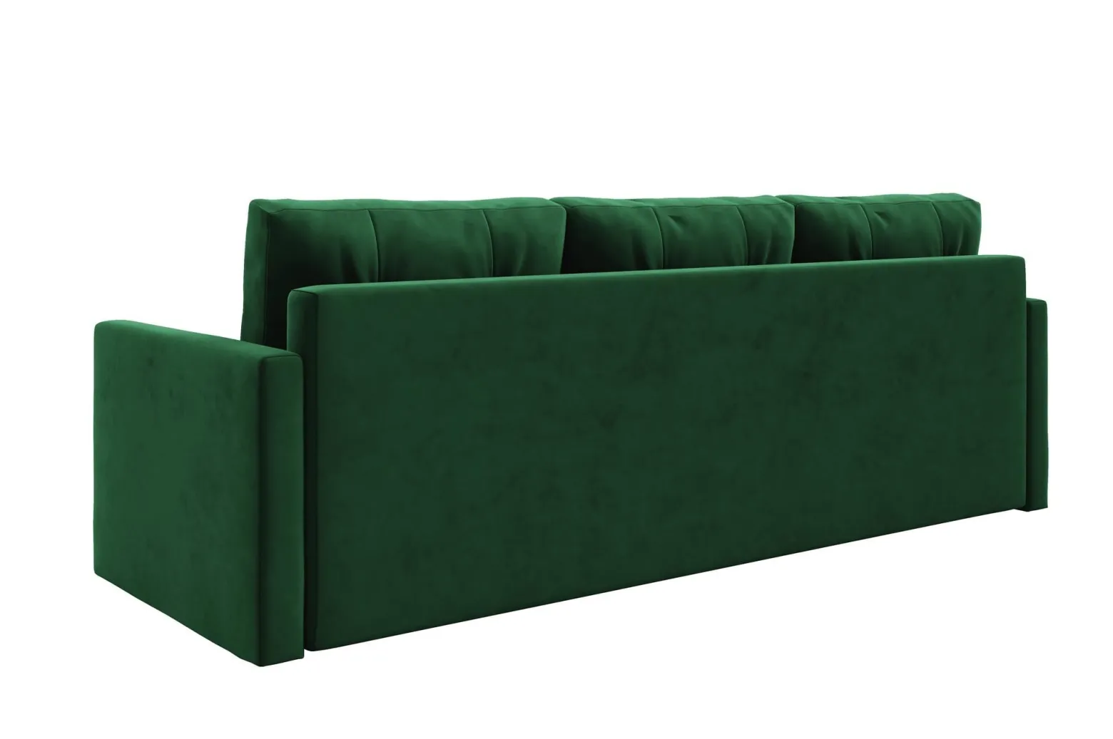 Elegancka sofa OLIVIA 230 cm z funkcją spania pikowana Zielona bonell